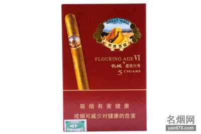 长城(盛世6号)香烟价格表（多少钱一包）